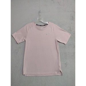 NIKE RUNNING Dri Fit Top T-Shirt Pink Women's S  Perforated Holes Short Sleeve
